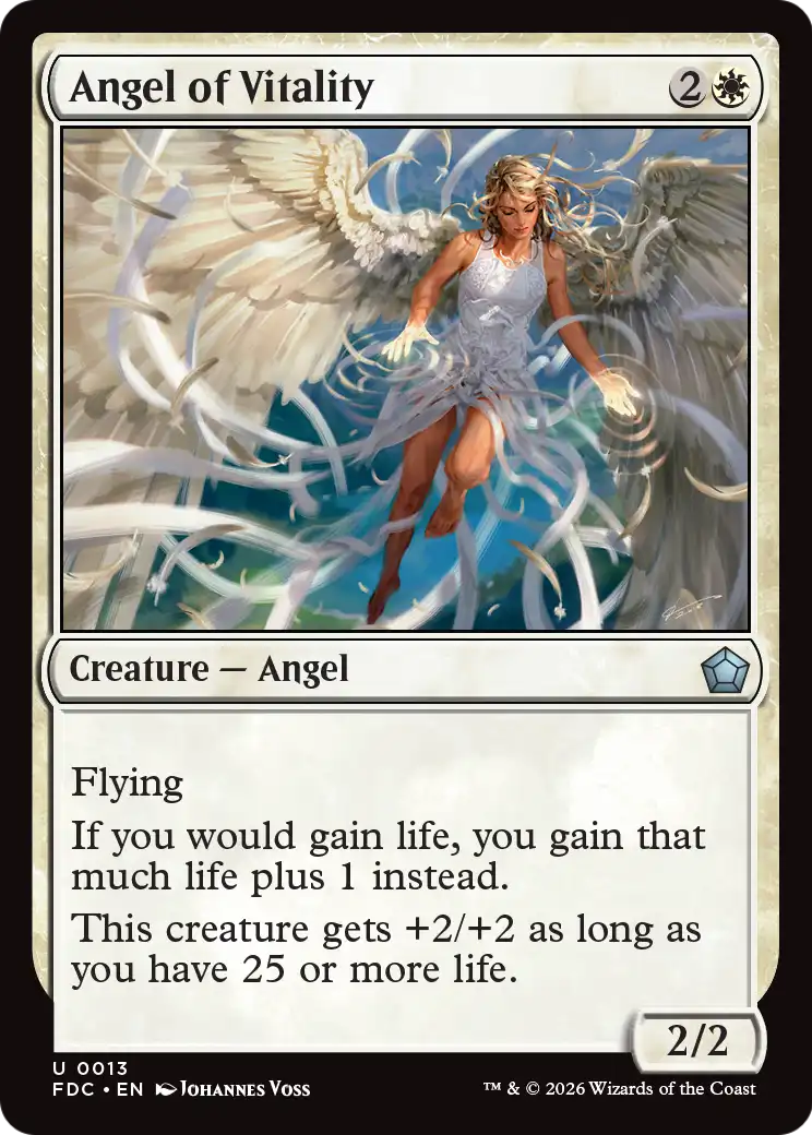 Angel of Vitality [Foundations Commander] | Red Claw Gaming