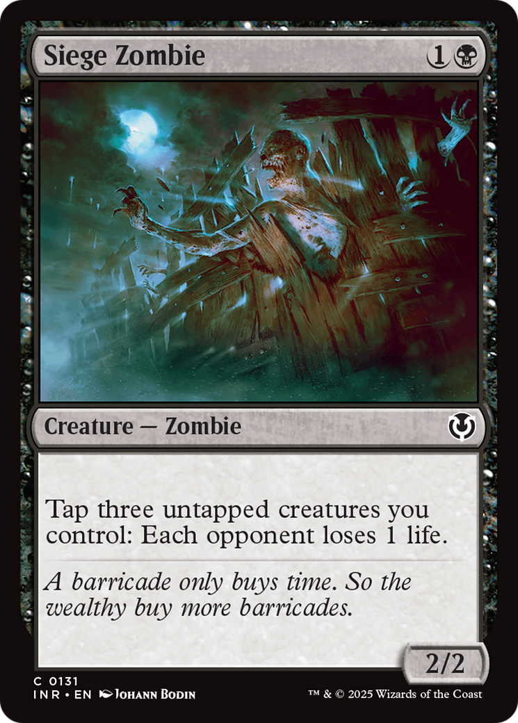 Siege Zombie [Innistrad Remastered] MTG Single Magic: The Gathering | Red Claw Gaming