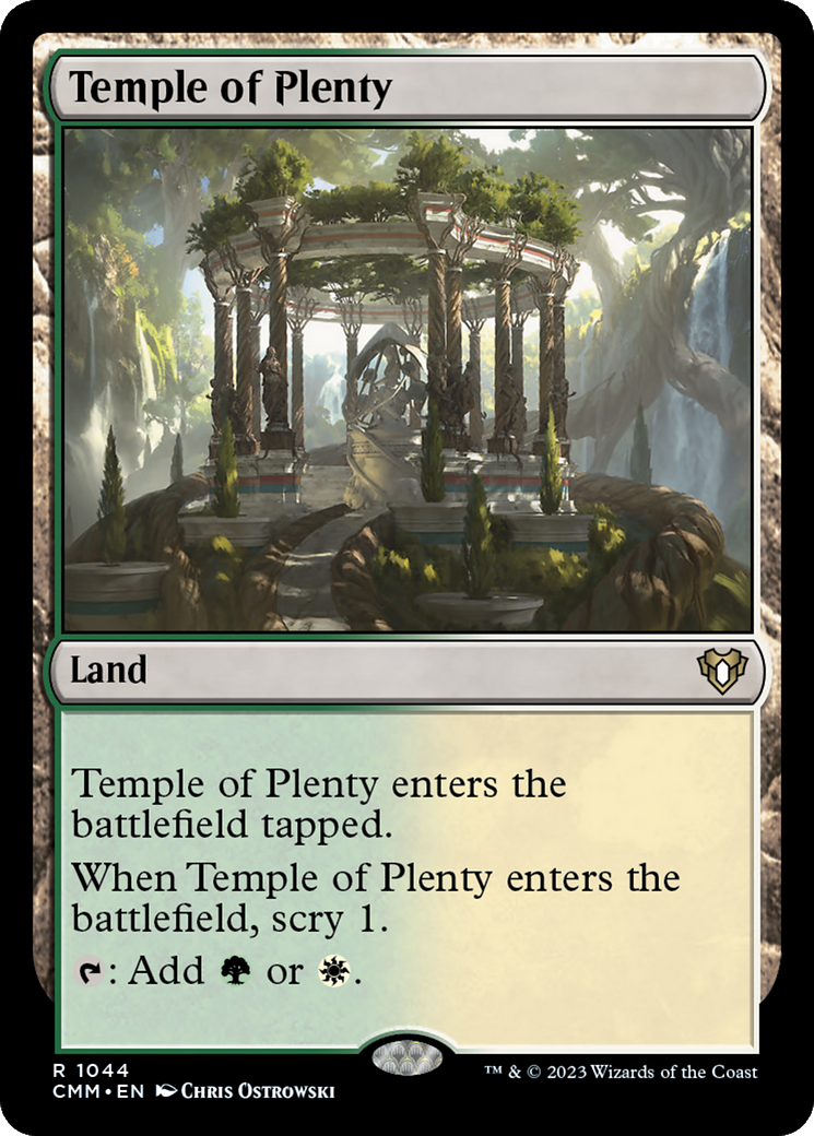 Temple of Plenty [Commander Masters] MTG Single Magic: The Gathering | Red Claw Gaming