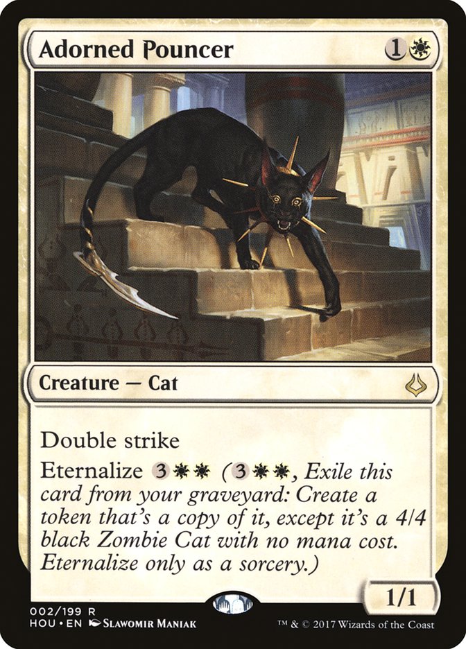 Adorned Pouncer [Hour of Devastation] MTG Single Magic: The Gathering | Red Claw Gaming
