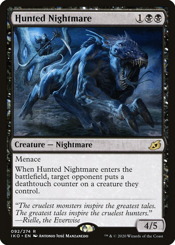 Hunted Nightmare [Ikoria: Lair of Behemoths] MTG Single Magic: The Gathering | Red Claw Gaming