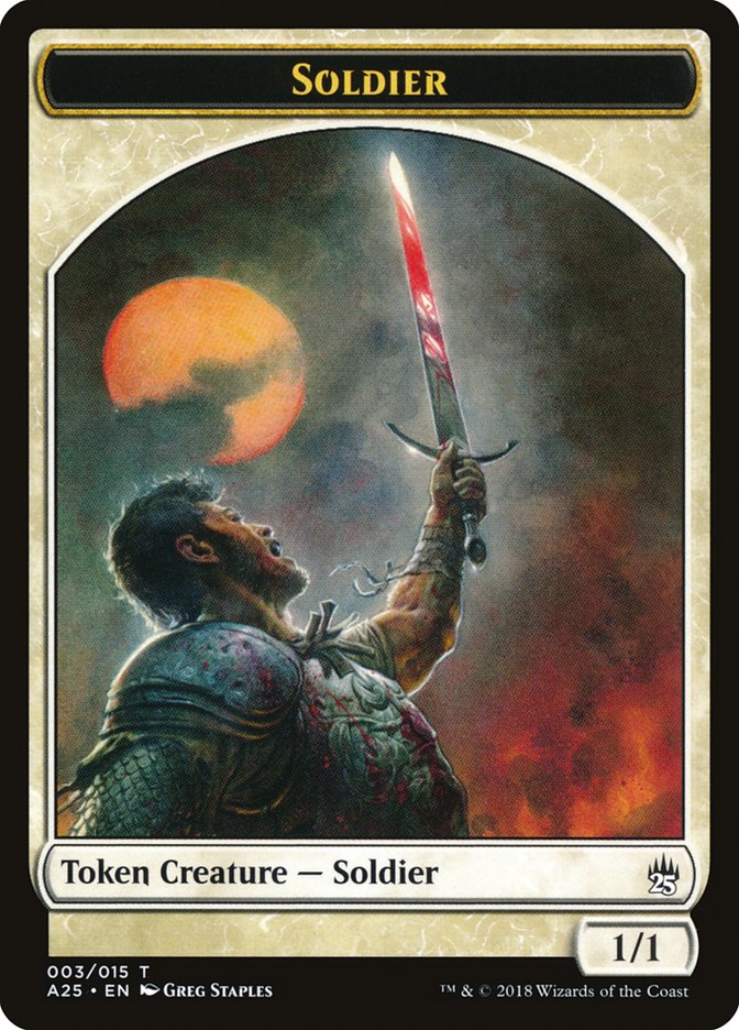 Soldier Token [Masters 25 Tokens] MTG Single Magic: The Gathering | Red Claw Gaming