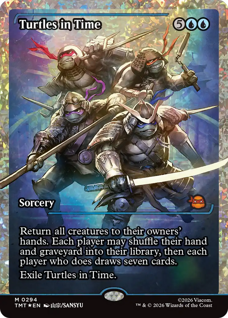 Turtles in Time (Showcase) (Fracture Foil) [Teenage Mutant Ninja Turtles] MTG Single Magic: The Gathering | Red Claw Gaming