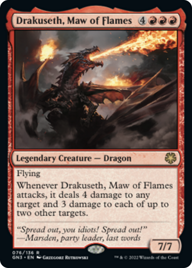 Drakuseth, Maw of Flames [Game Night: Free-for-All] MTG Single Magic: The Gathering | Red Claw Gaming