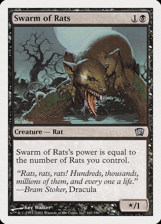 Swarm of Rats [Eighth Edition] MTG Single Magic: The Gathering | Red Claw Gaming