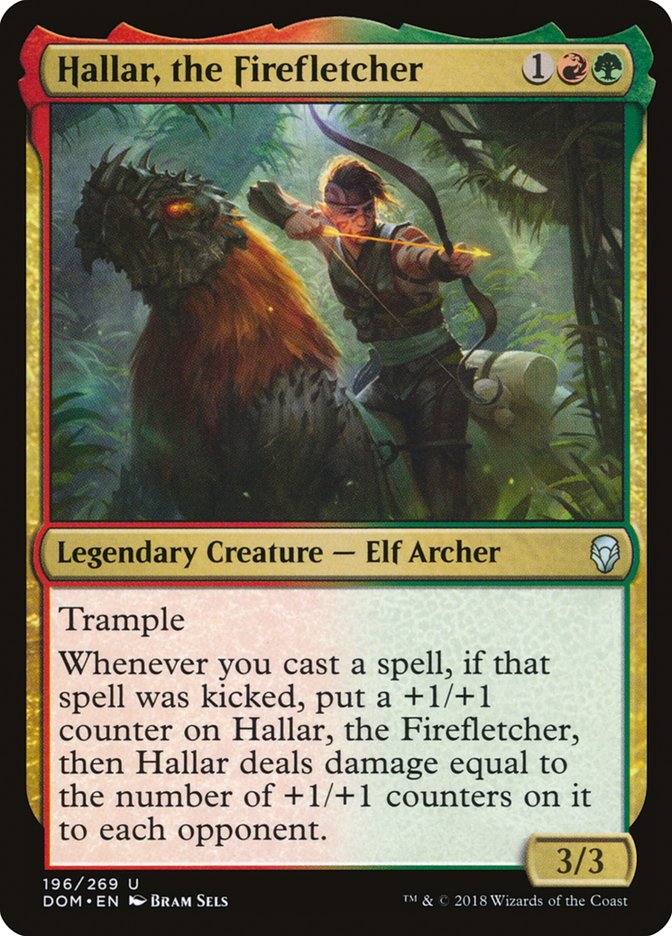 Hallar, the Firefletcher [Dominaria] MTG Single Magic: The Gathering | Red Claw Gaming