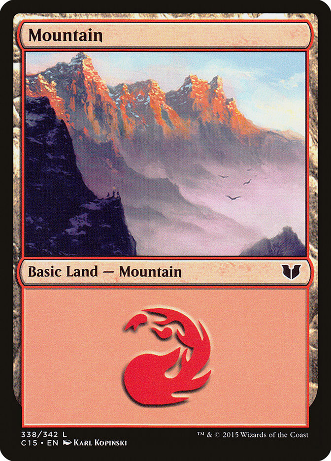 Mountain (338) [Commander 2015] MTG Single Magic: The Gathering | Red Claw Gaming