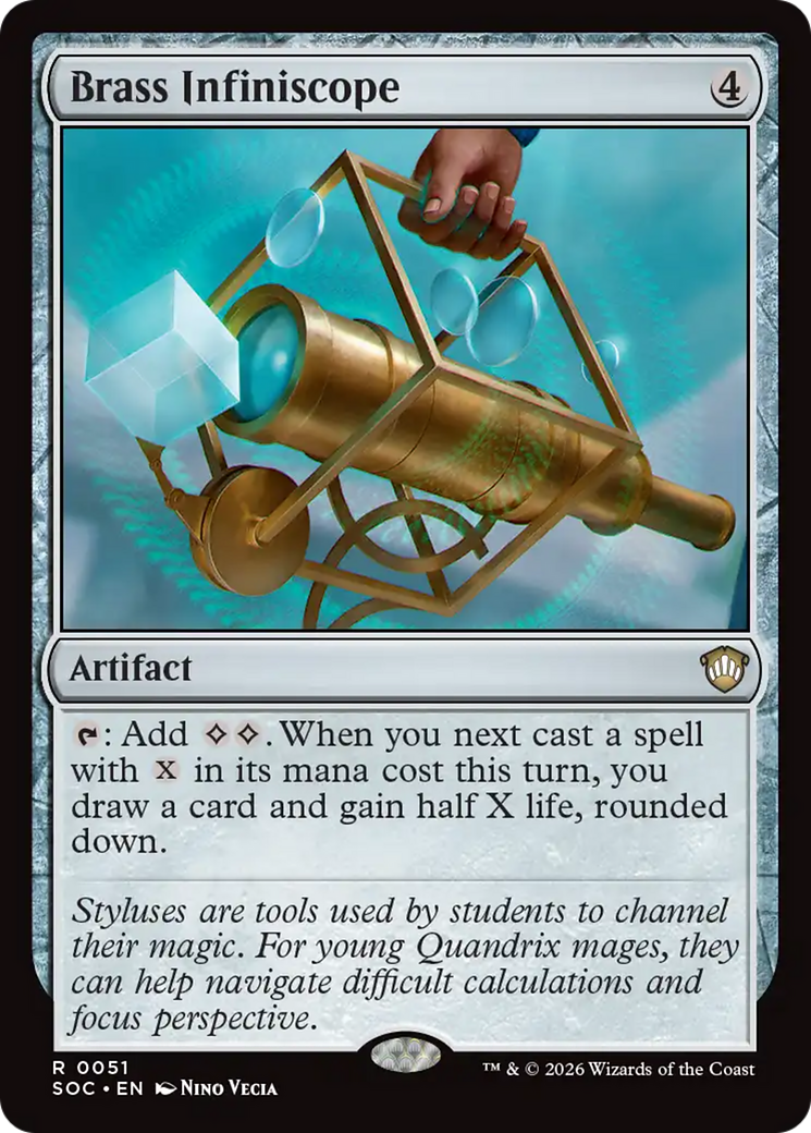 Brass Infiniscope [Secrets of Strixhaven Commander] MTG Single Magic: The Gathering | Red Claw Gaming