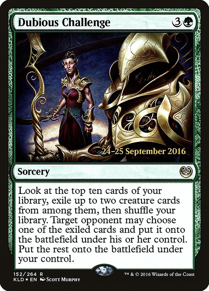 Dubious Challenge [Kaladesh Prerelease Promos] MTG Single Magic: The Gathering | Red Claw Gaming