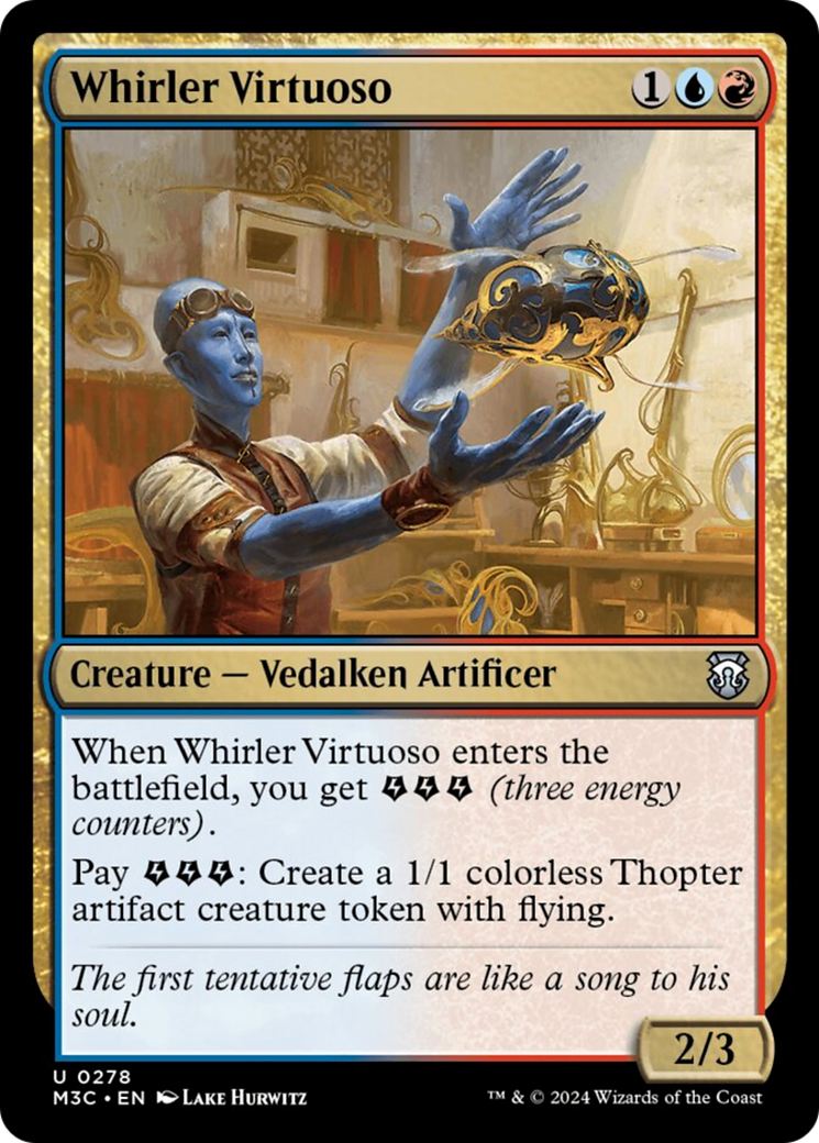 Whirler Virtuoso (Ripple Foil) [Modern Horizons 3 Commander] MTG Single Magic: The Gathering | Red Claw Gaming
