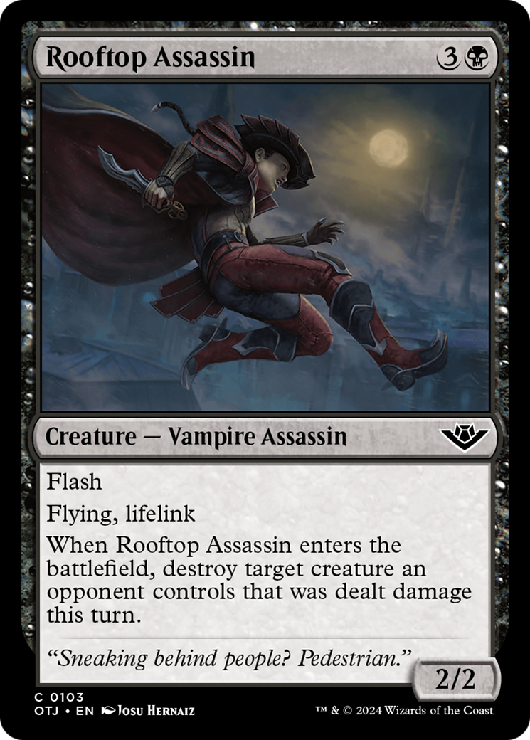 Rooftop Assassin [Outlaws of Thunder Junction] MTG Single Magic: The Gathering | Red Claw Gaming