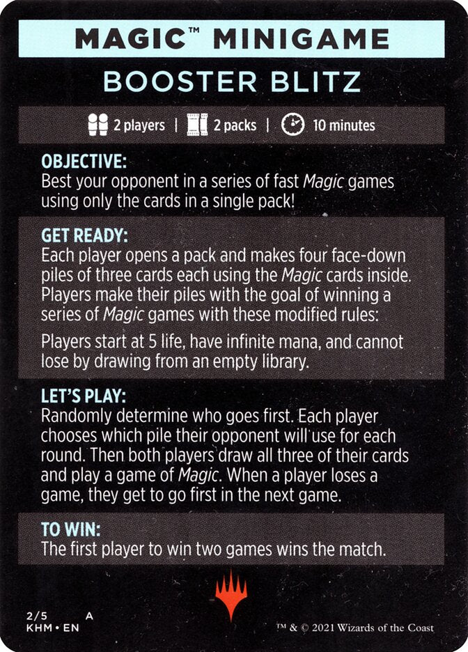Booster Blitz (Magic Minigame) [Kaldheim Minigame] MTG Single Magic: The Gathering | Red Claw Gaming