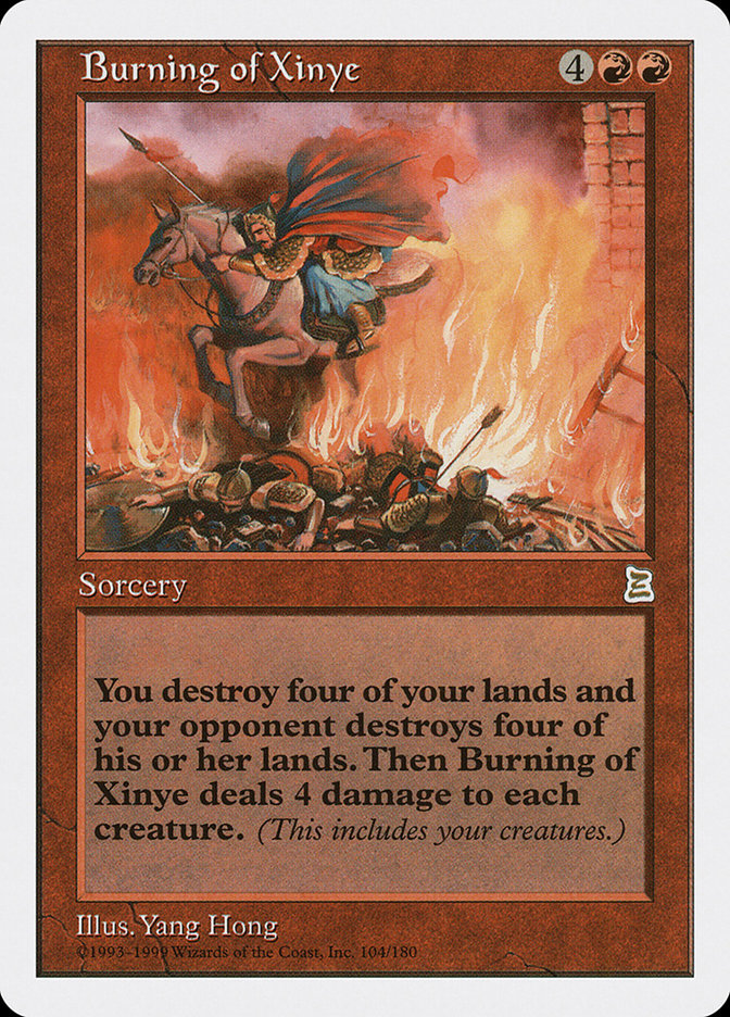 Burning of Xinye [Portal Three Kingdoms] MTG Single Magic: The Gathering | Red Claw Gaming