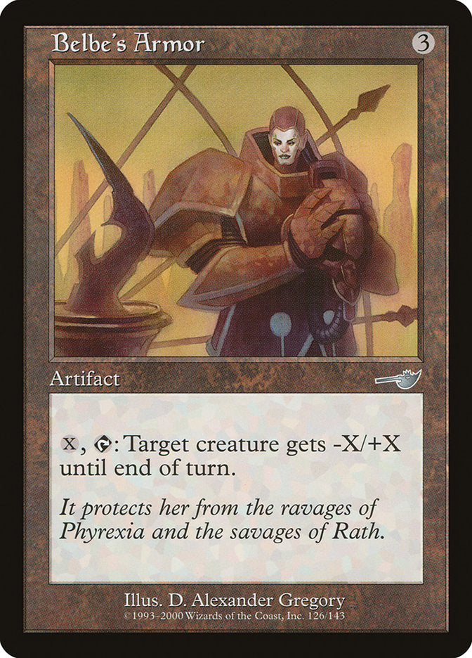 Belbe's Armor [Nemesis] MTG Single Magic: The Gathering | Red Claw Gaming