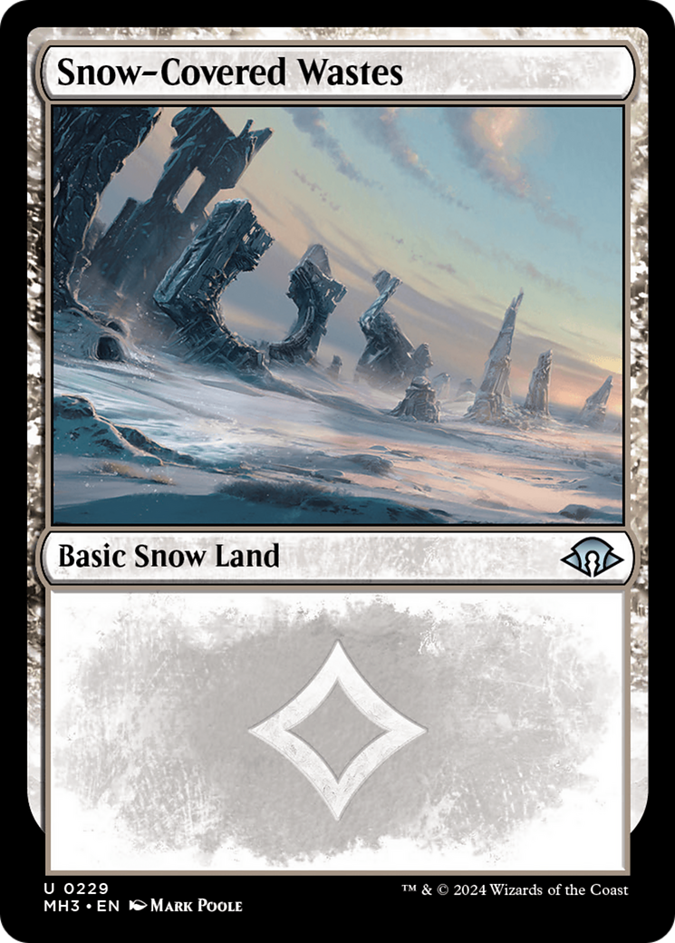 Snow-Covered Wastes (0229) [Modern Horizons 3] MTG Single Magic: The Gathering    | Red Claw Gaming