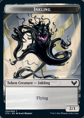 Inkling // Spirit Double-Sided Token [Strixhaven: School of Mages Tokens] MTG Single Magic: The Gathering | Red Claw Gaming