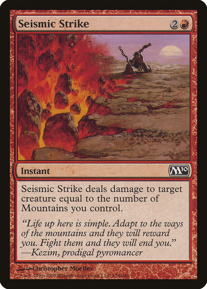 Seismic Strike [Magic 2010] MTG Single Magic: The Gathering | Red Claw Gaming