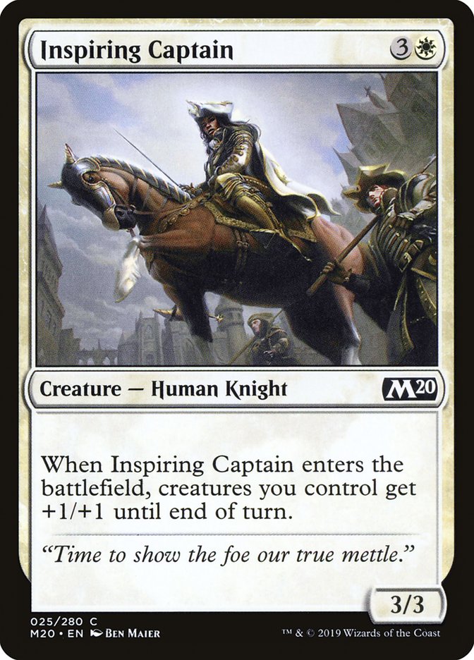 Inspiring Captain [Core Set 2020] MTG Single Magic: The Gathering | Red Claw Gaming