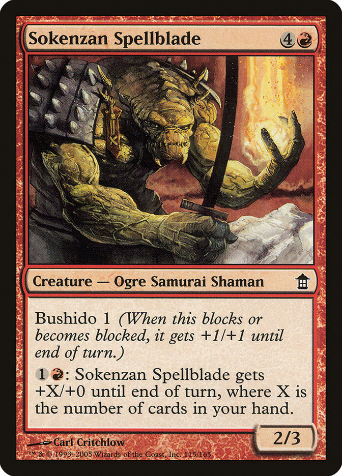 Sokenzan Spellblade [Saviors of Kamigawa] MTG Single Magic: The Gathering    | Red Claw Gaming