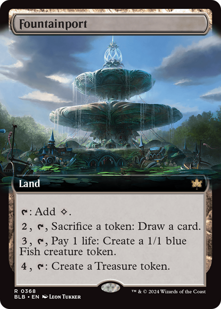 Fountainport (Extended Art) [Bloomburrow] MTG Single Magic: The Gathering    | Red Claw Gaming