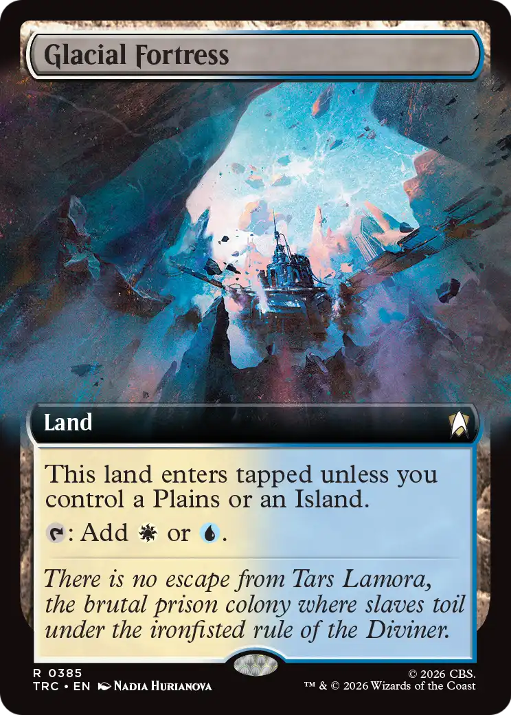 Glacial Fortress (Extended Art) [Star Trek Commander] | Red Claw Gaming