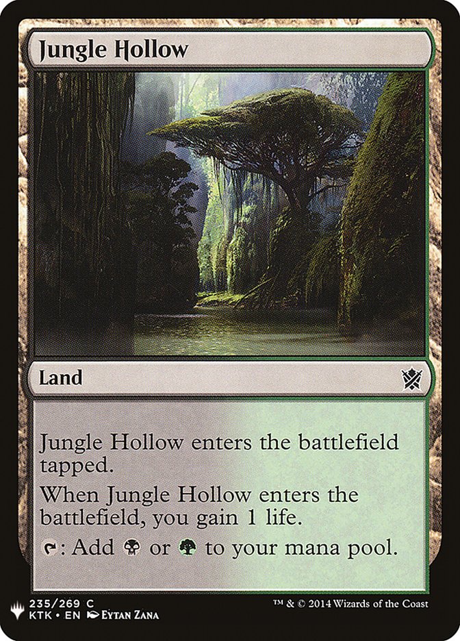 Jungle Hollow [Mystery Booster] MTG Single Magic: The Gathering | Red Claw Gaming
