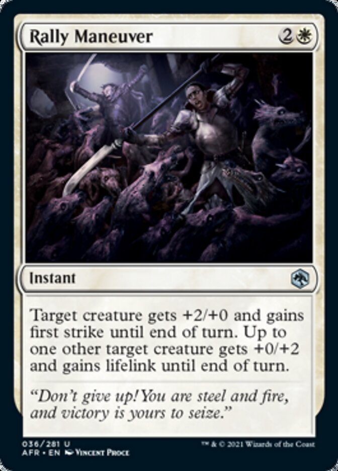 Rally Maneuver [Dungeons & Dragons: Adventures in the Forgotten Realms] MTG Single Magic: The Gathering | Red Claw Gaming