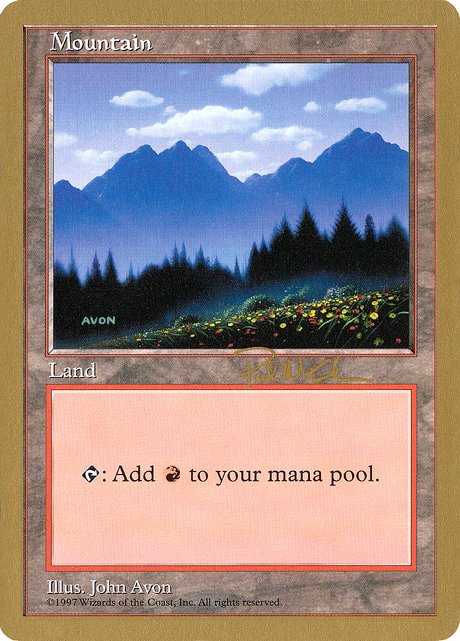 Mountain (pm445) (Paul McCabe) [World Championship Decks 1997] MTG Single Magic: The Gathering | Red Claw Gaming