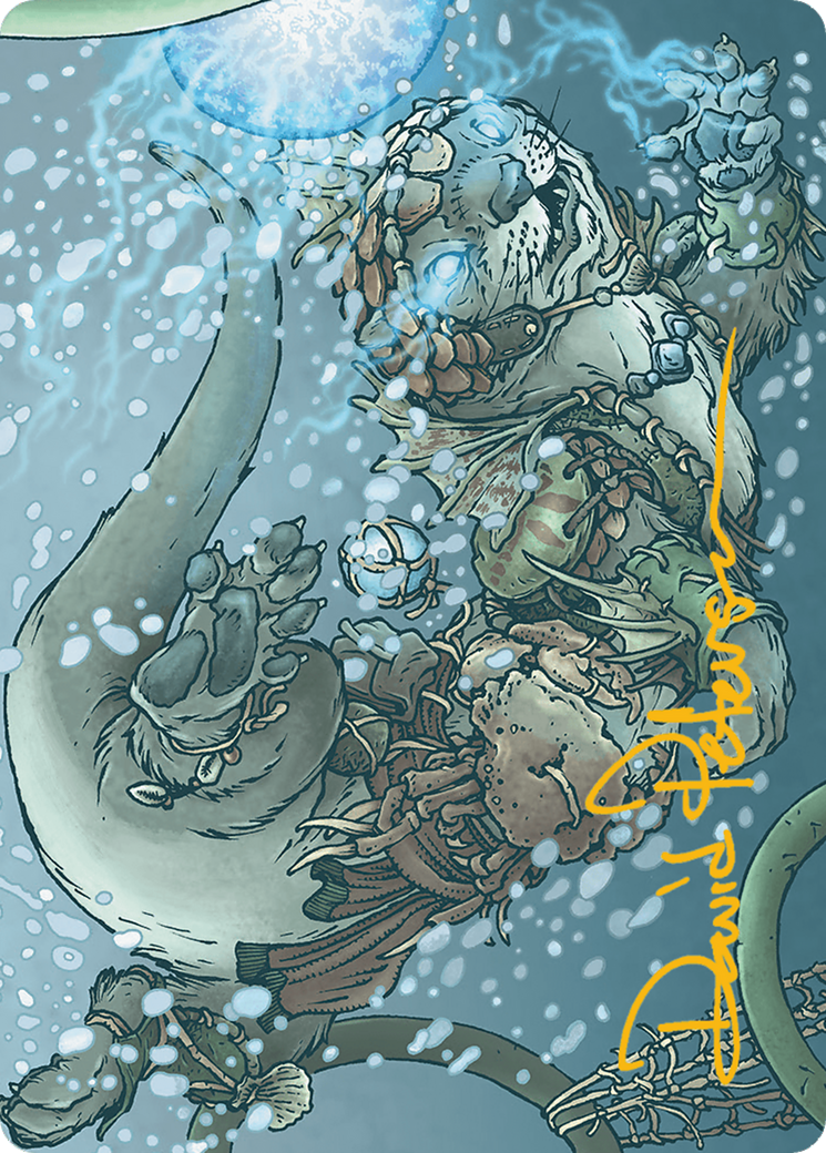 Kitsa, Otterball Elite Art Card (Gold-Stamped Signature) [Bloomburrow Art Series] MTG Single Magic: The Gathering    | Red Claw Gaming