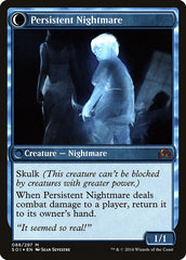 Startled Awake // Persistent Nightmare [Shadows over Innistrad Prerelease Promos] MTG Single Magic: The Gathering | Red Claw Gaming