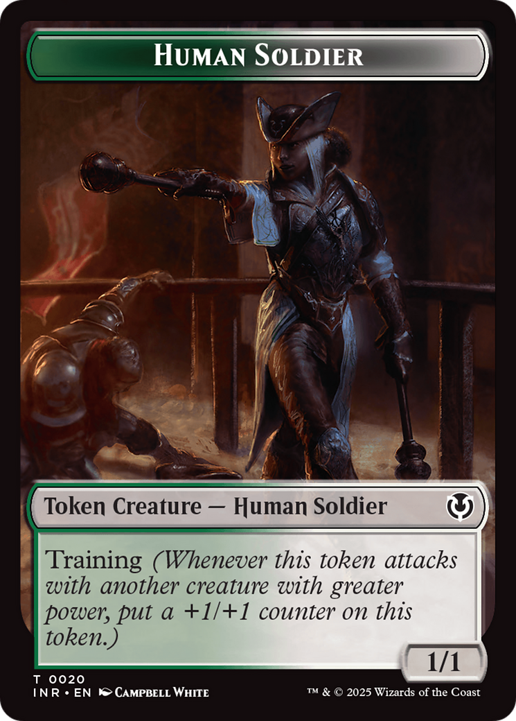 Human Soldier (0020) // Emblem - Tamiyo, Field Researcher Double-Sided Token [Innistrad Remastered Tokens] MTG Single Magic: The Gathering | Red Claw Gaming