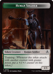Human Soldier (0020) // Emblem - Tamiyo, Field Researcher Double-Sided Token [Innistrad Remastered Tokens] MTG Single Magic: The Gathering | Red Claw Gaming