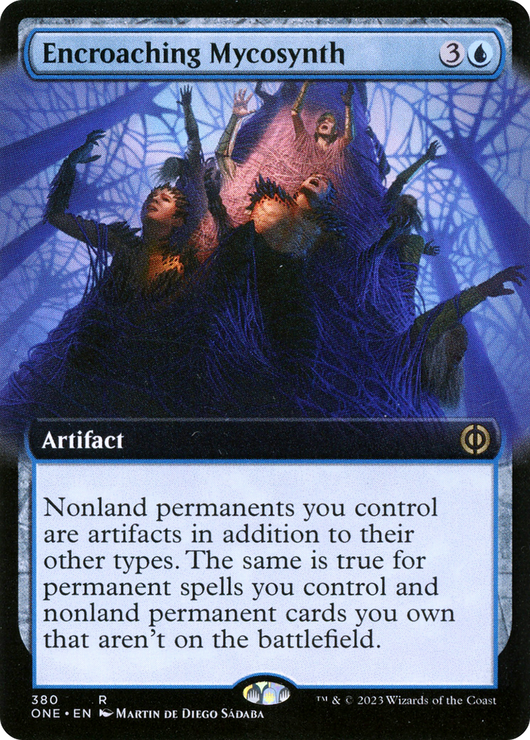 Encroaching Mycosynth (Extended Art) [Phyrexia: All Will Be One] MTG Single Magic: The Gathering | Red Claw Gaming