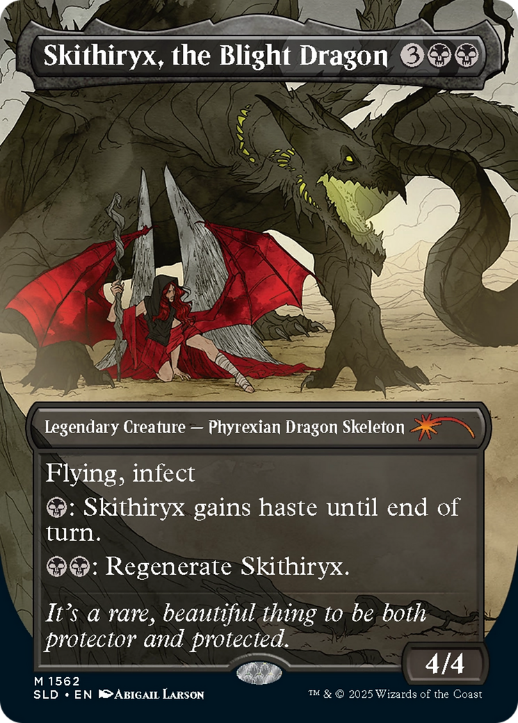 Skithiryx, the Blight Dragon (Rainbow Foil) [Secret Lair Drop Series] MTG Single Magic: The Gathering | Red Claw Gaming