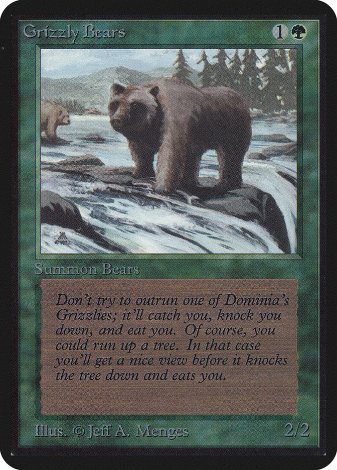 Grizzly Bears [Alpha Edition] MTG Single Magic: The Gathering | Red Claw Gaming