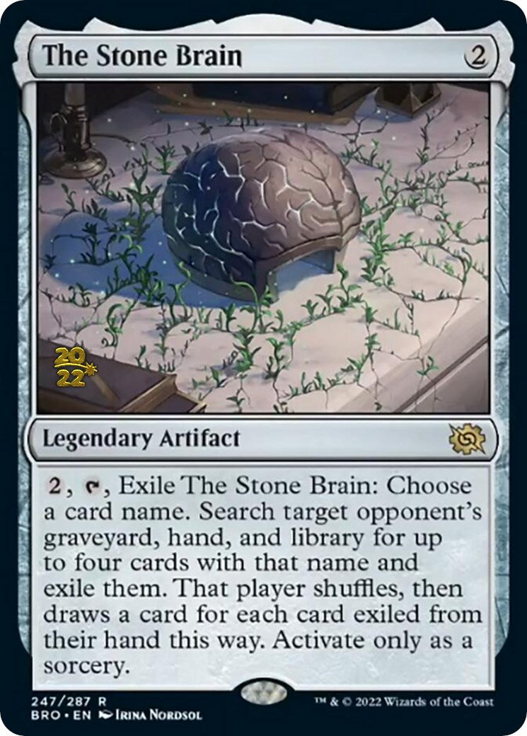 The Stone Brain [The Brothers' War Prerelease Promos] MTG Single Magic: The Gathering | Red Claw Gaming