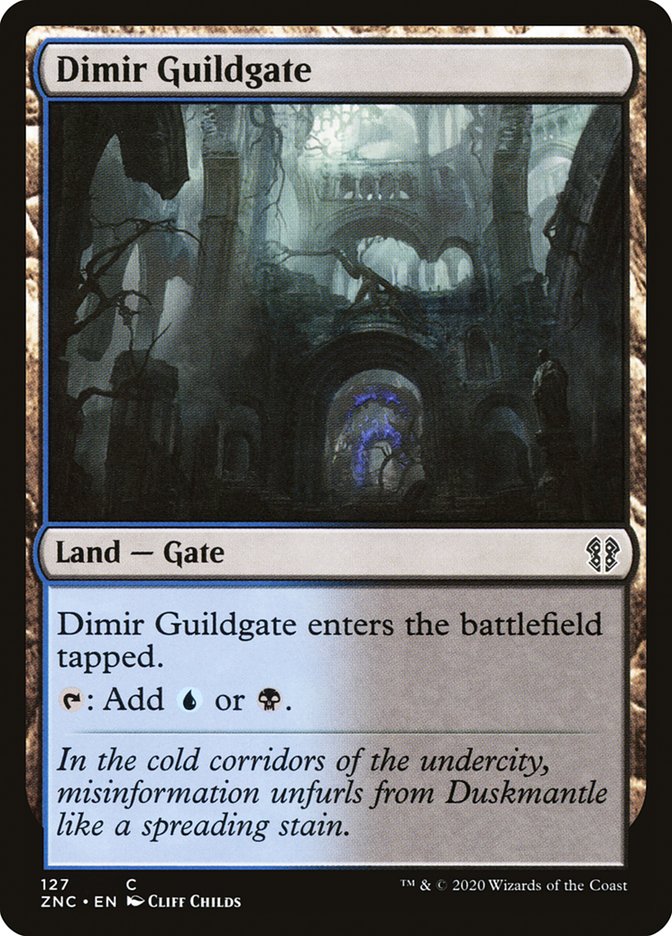 Dimir Guildgate [Zendikar Rising Commander] MTG Single Magic: The Gathering | Red Claw Gaming