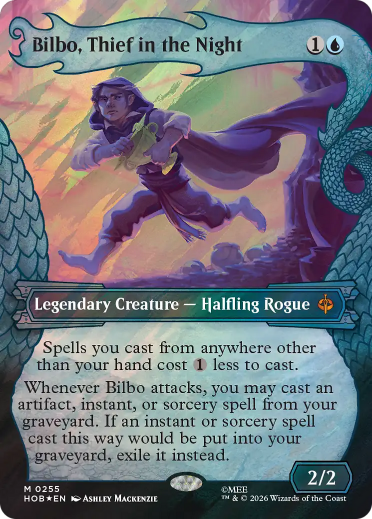 Bilbo, Thief in the Night (Showcase) (Surge Foil) [The Hobbit] MTG Single Magic: The Gathering | Red Claw Gaming