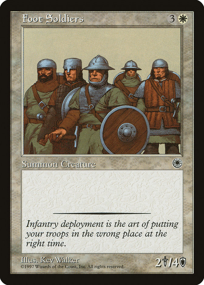 Foot Soldiers [Portal] MTG Single Magic: The Gathering | Red Claw Gaming