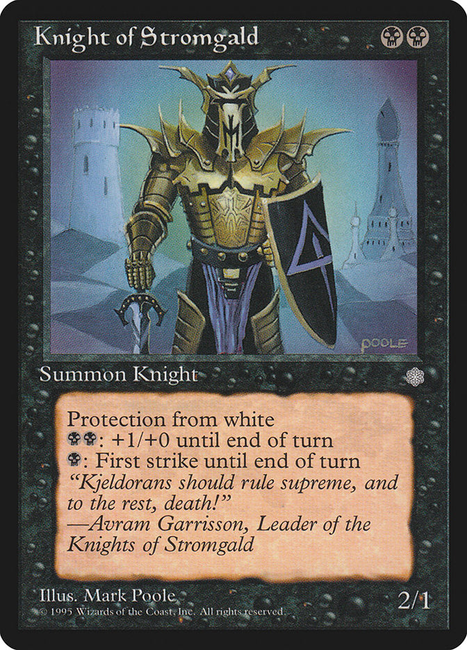 Knight of Stromgald [Ice Age] MTG Single Magic: The Gathering | Red Claw Gaming