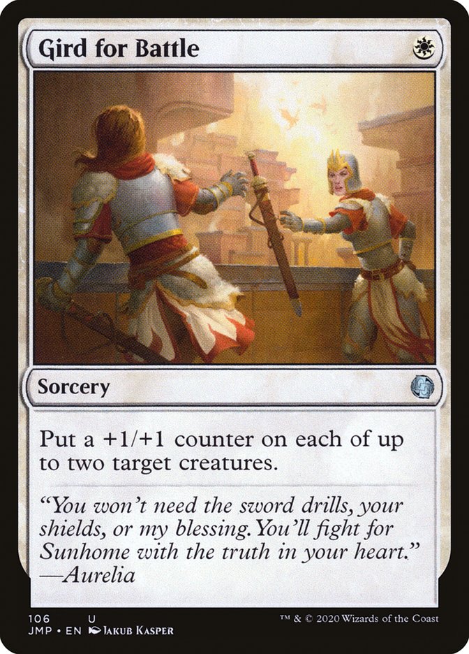 Gird for Battle [Jumpstart] MTG Single Magic: The Gathering | Red Claw Gaming