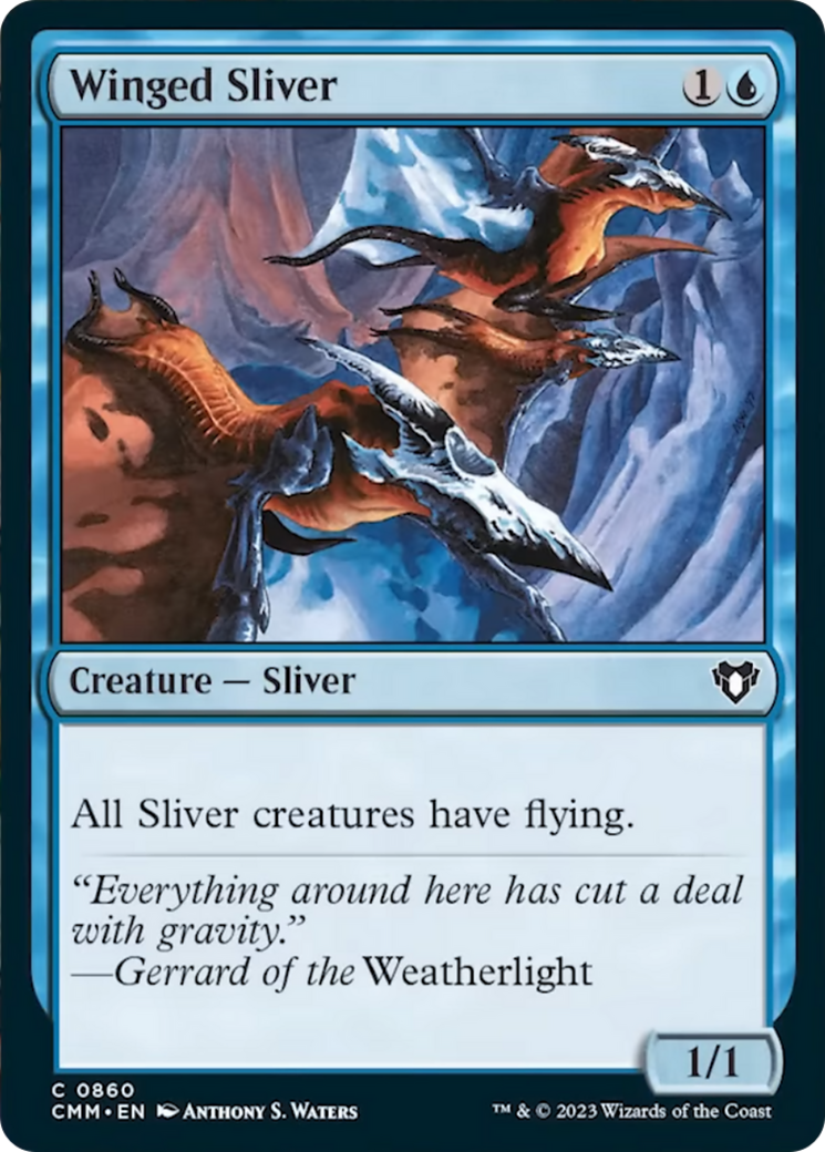 Winged Sliver [Commander Masters] MTG Single Magic: The Gathering | Red Claw Gaming