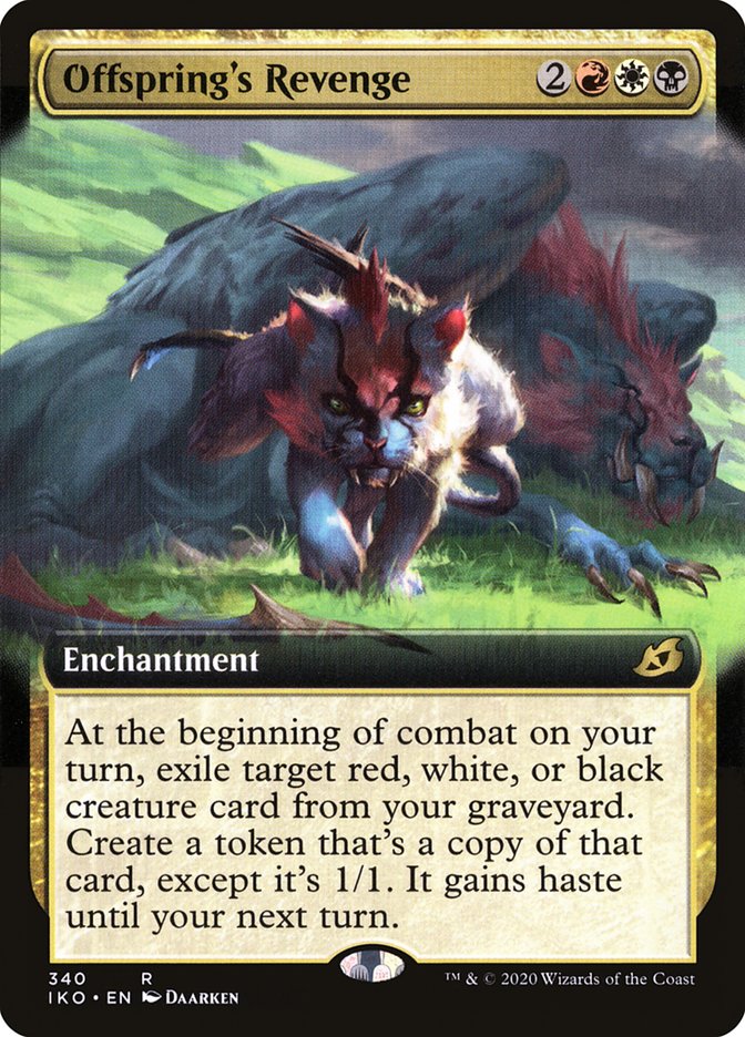 Offspring's Revenge (Extended Art) [Ikoria: Lair of Behemoths] MTG Single Magic: The Gathering | Red Claw Gaming