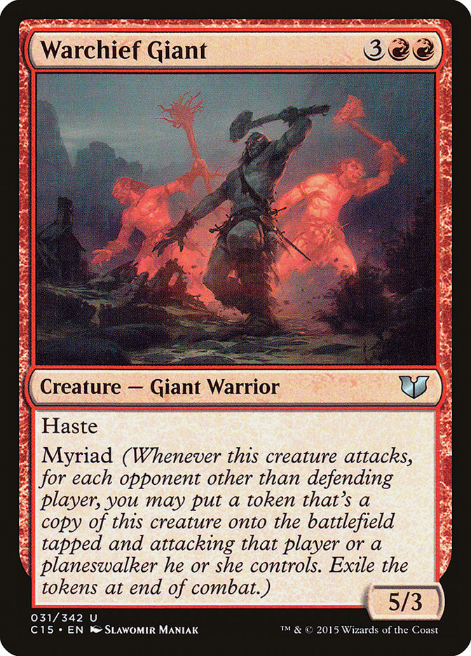 Warchief Giant [Commander 2015] MTG Single Magic: The Gathering | Red Claw Gaming