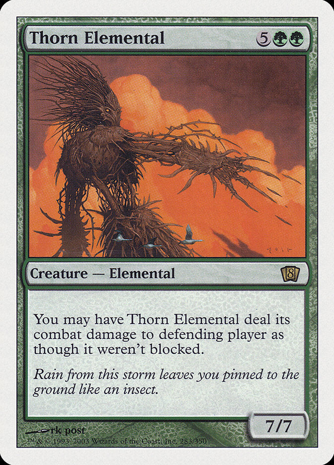 Thorn Elemental [Eighth Edition] MTG Single Magic: The Gathering | Red Claw Gaming