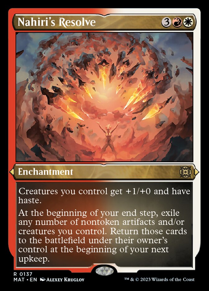 Nahiri's Resolve (Foil Etched) [March of the Machine: The Aftermath] MTG Single Magic: The Gathering | Red Claw Gaming