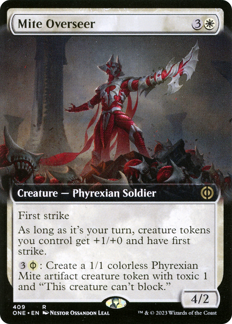 Mite Overseer (Extended Art) [Phyrexia: All Will Be One] MTG Single Magic: The Gathering | Red Claw Gaming