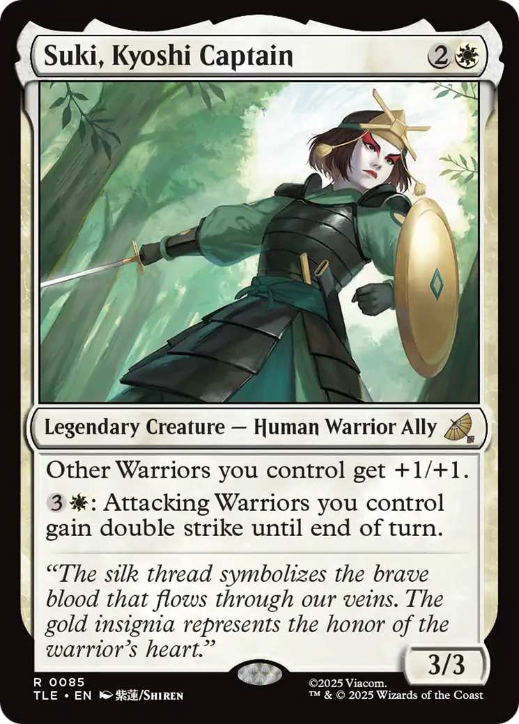 Suki, Kyoshi Captain [Avatar: The Last Airbender: Eternal-Legal] MTG Single Magic: The Gathering | Red Claw Gaming