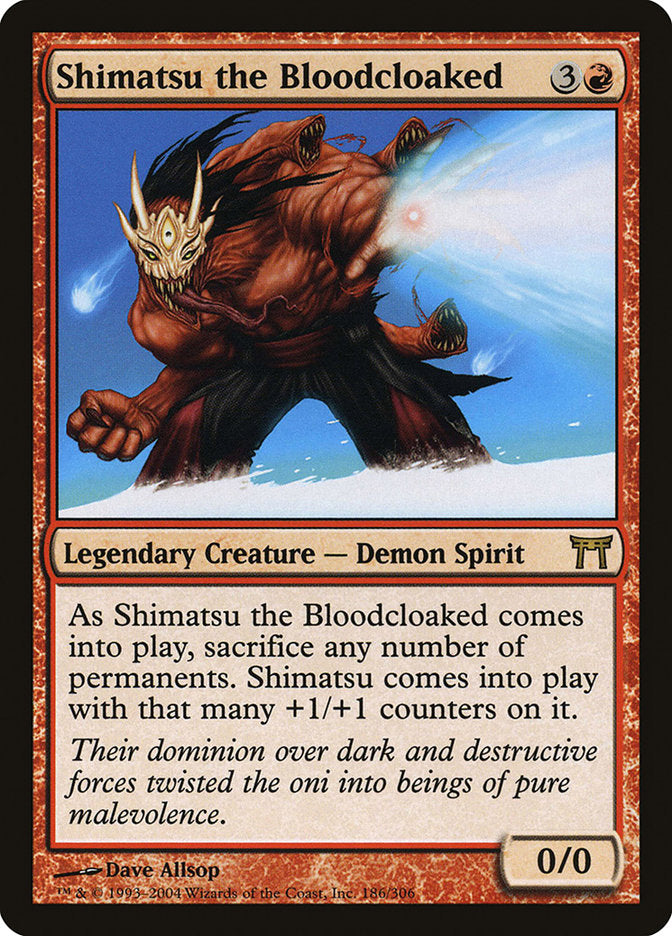 Shimatsu the Bloodcloaked [Champions of Kamigawa] MTG Single Magic: The Gathering | Red Claw Gaming