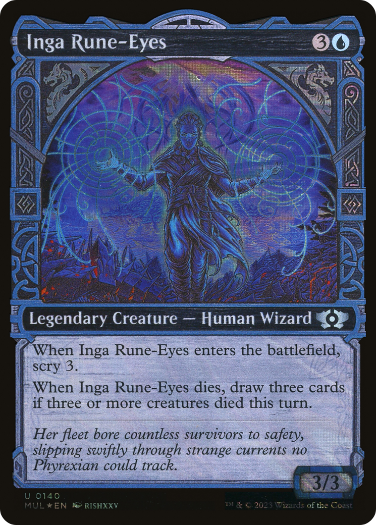 Inga Rune-Eyes (Halo Foil) [Multiverse Legends] MTG Single Magic: The Gathering | Red Claw Gaming